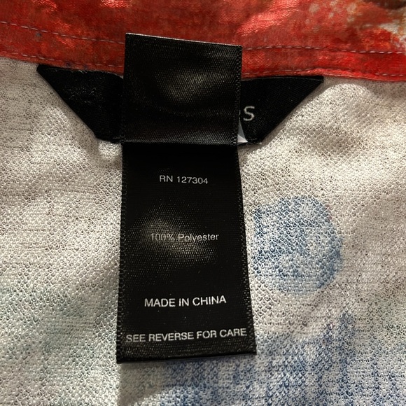 Ali Miles Geometric Print Women’s Size XL Tunic Bell Sleeves Great Condition - Picture 6 of 6